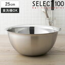 SELECT100 ボウル 25cm ステンレス製 ( セレクト100 ステンレスボウル ステンレス ボール 深型 食洗機対応 25センチ ステンレスボール 調...