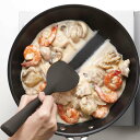 調理スプーン 27cm シリコン製 食洗機対応 貝印 ( スプーン シリコンスプーン スパチュラ 調理用スプーン 27センチ へら 万能スプーン 調理 盛り付け...