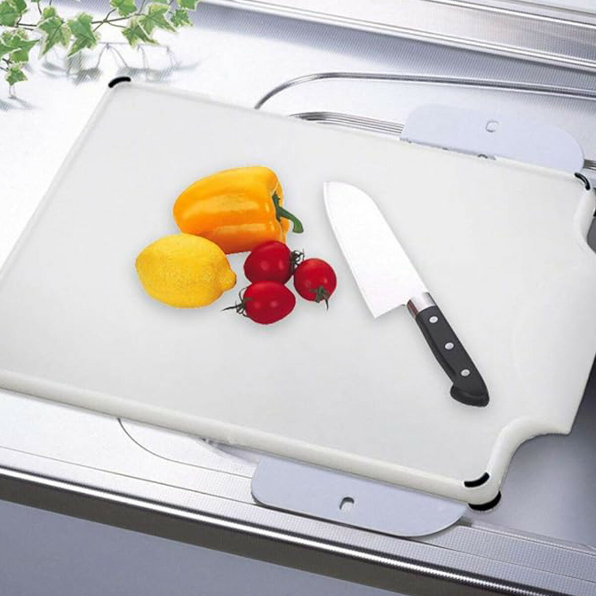 まな板 500×360 スムーズ調理ワイドまな板 貝印 （ まないた カッティングボード シンク 軽い シンクに渡せる 軽量 滑り止め付き 下ごしらえ キッチンツール 調理器具 ）