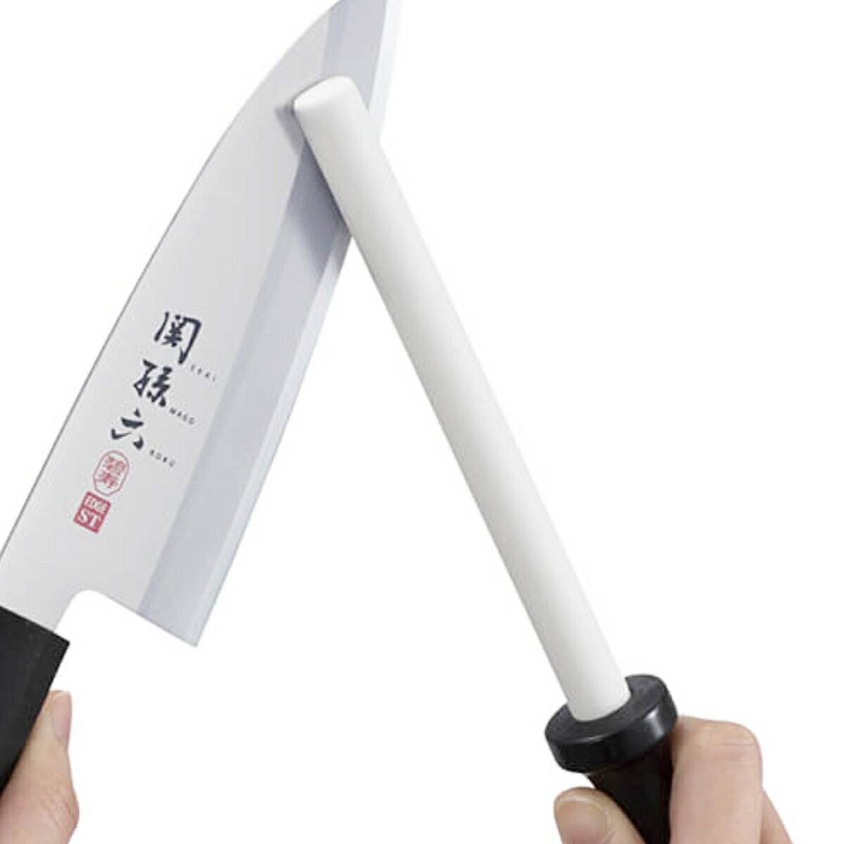 包丁研ぎ セラミックシャープナー スティックタイプ （ 研ぎ石 砥石 研ぎ器 シャープナー とぎ器 包丁 ナイフ 刃物 鋏 ハサミ はさみ 包丁とぎ 研ぐ 研ぎ 研磨機 研磨器 お手入れ メンテナンス 便利グッズ ）