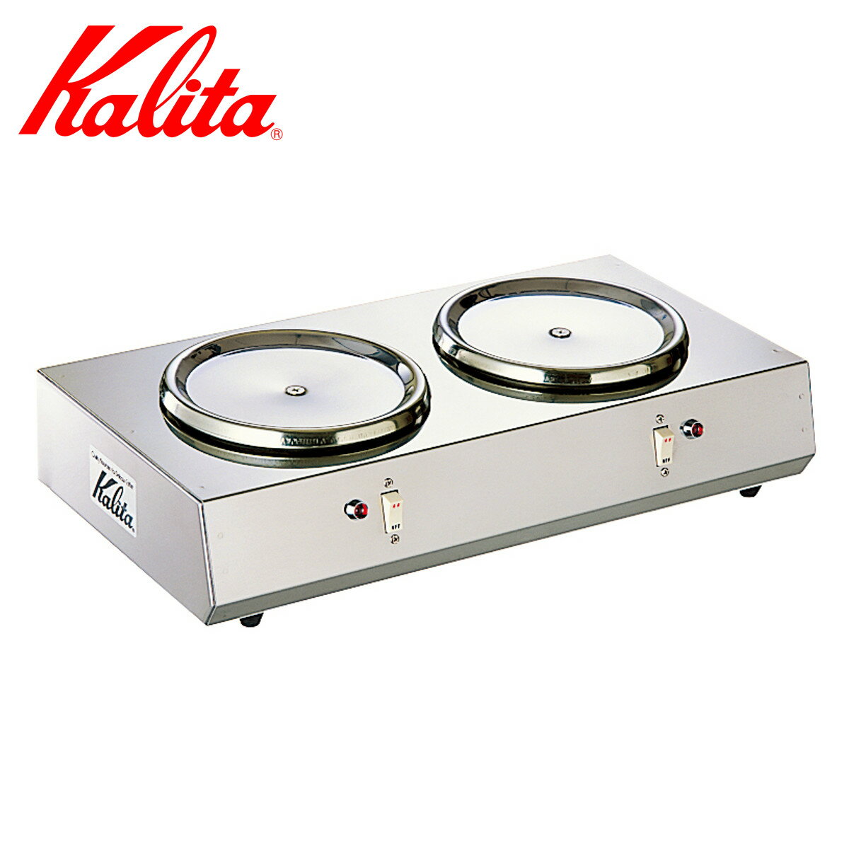 Kalita カリタ 2連 ウォーマー ヨコ型 （ 保温 保温マット プレート 保温プレート カップ ...