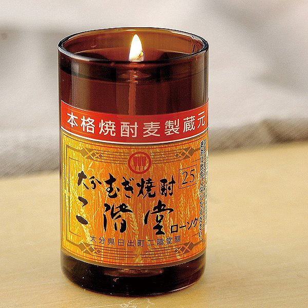 キャンドル お供え 大分むぎ焼酎二階堂 カメヤマ ( ろうそく 二階堂 好物 カメヤマローソク 好物キャンドル 故人の好物シリーズ 蝋燭 ローソク フェイク 焼...