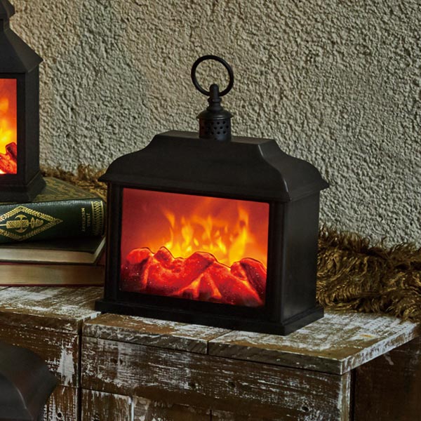 ■在庫限り・入荷なし■ インテリア LED 暖炉 Mサイズ イルミネ illumine （ LED暖炉 電池式 USB式 イルミネライト ランタンライト ライト ランタン 炎 灯り 持ち手 吊り下げ M アンティーク レトロ アウトドア キャンプ ディスプレイ ）のサムネイル