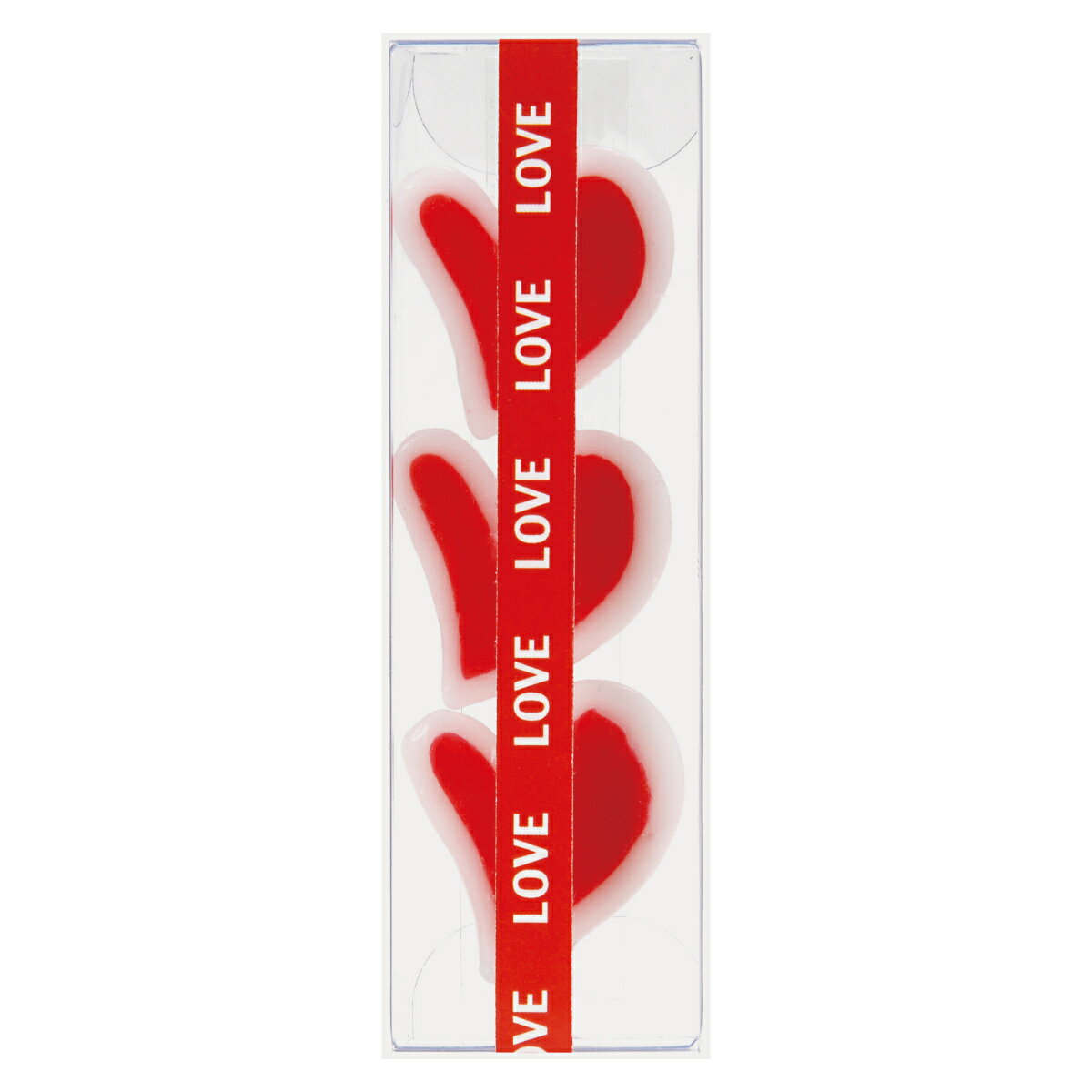 キャンドル ろうそく ハート 3個入 パーティーキャンドル ( ローソク ロウソク ケーキ用 バースデーキャンドル ケーキキャンドル 誕生日 結婚式 ウェディン...