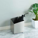 傘立て RHOMBUS ショートタイプ ステンレス 折りたたみ傘専用 ( 折りたたみ傘 アンブレラスタンド スリム傘立て 傘スタンド 玄関 傘 収納 ステンレス製 傘立 スタイリッシュ シルバー 傘収納 シンプル おしゃれ 北欧 )