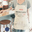 エプロン キャンバス ビンテージエプロン スタンダード ポケット付き フープ付き MERCURY ( マーキュリー ワークエプロン ショートエプロン 大人用 シ...