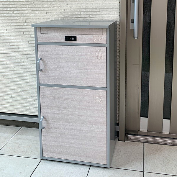 郵便ポスト 宅配ボックス 一戸建て用 3段 木目 ミドル リシム （ 宅配BOX 戸建 屋外 ポスト 荷物受け メール便 宅配…