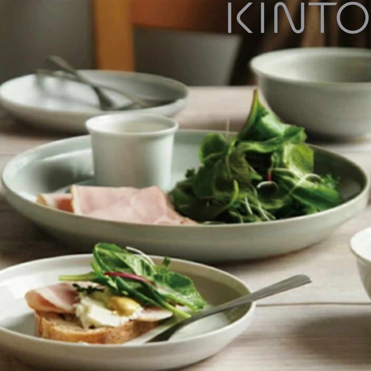 KINTO キントー RIM プレート 240mm （ 24cm 磁器 ホワイト お皿 和食器 洋食器 食洗機対応 電子レンジ対応 パン皿 パスタ メイン料理 日本製 リム ）