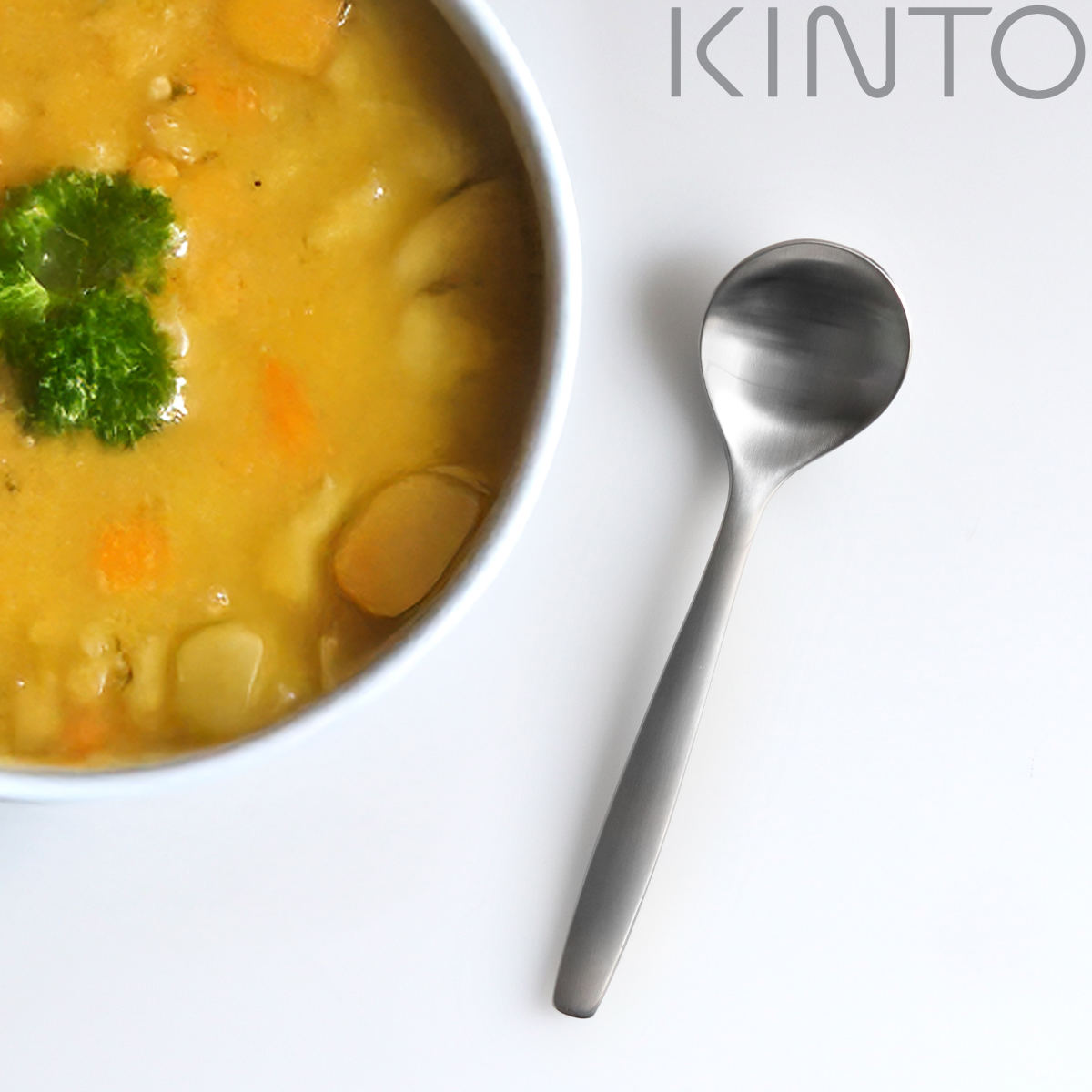 KINTO キントー HIBI スプーン 165mm （ スープスプーン 16.5cm ステンレス スプーン 洋食器 カトラリー テーブルスプーン おしゃれ シンプル ステンレス製 ）