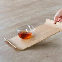 KINTO キントー ノンスリップカーブトレイ 360x250mm ウィロー ( 36×25cm 木製 お盆 すべらない 滑り止め 一人用 角 カフェ 北欧風 四角 木 すべり止め ノン スリップ すべりにくい おしゃれ かわいい )