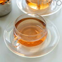 KINTO キントー UNITEA カップ&ソーサー 230ml ガラス ( ユニティ ティーカップ カップ コップ セット 食洗機対応 ソーサー 耐熱ガラス ...