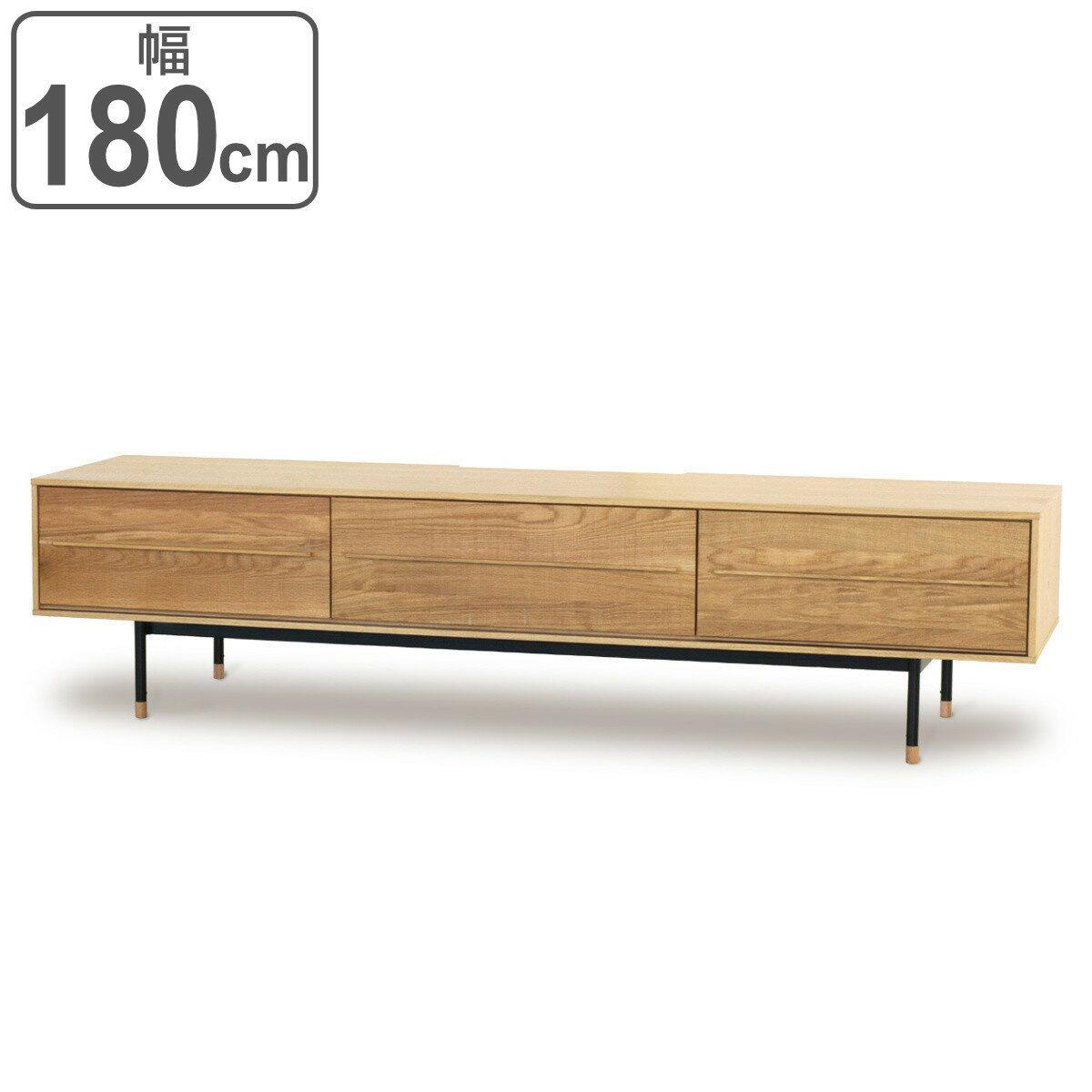 テレビボード ヴィンテージ調 オーク無垢材 鋸目デザイン 幅180cm （ 開梱設置 TV台 TVボード 木製 テ..