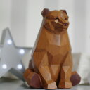 オブジェ スオーラマネーバンク クマ 貯金箱 ( マネーボックス コイン マネーバンク 500円玉 貯まる コイン入れ コインバンク 貯金 小銭 北欧 木彫り調...