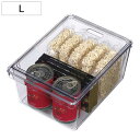 保存容器 透明保存容器 Lサイズ ( キッチン 収納ケース ストッカー 食品保存 トレー 深型 日本製 BPAフリー 蓋付き 冷蔵庫収納 冷蔵庫 スタッキング ...