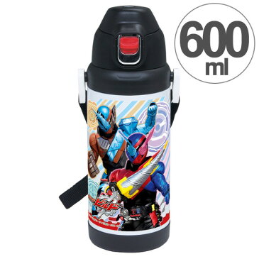 子供用水筒　仮面ライダービルド　直飲み　600ml　ステンレス製 （ 保冷 ステンレス ダイレクトボトル ダイレクトステンレスボトル すいとう ビルド ステンレスボトル ）