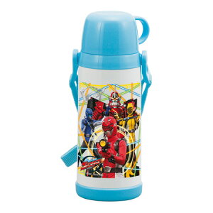 【アウトレット セール】水筒 370ml ステンレス コップ飲み 特命戦隊ゴーバスターズ ( ゴーバスターズ 保温 保冷 子供用水筒 ステンレスボトル スーパー戦隊シリーズ すいとう ボトル キッズ 子供 幼稚園 保育園 )