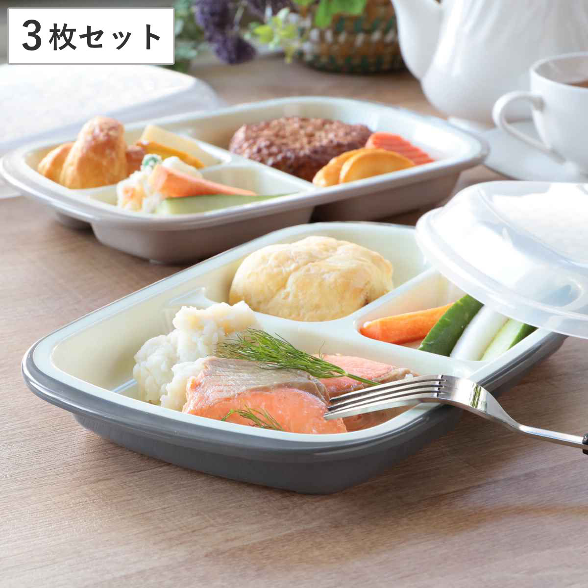 【まとめ買い10個セット品】和食器 炭化土塗分(グレー) プチプレート 37K373-01 まごころ第37集【メイチョー】