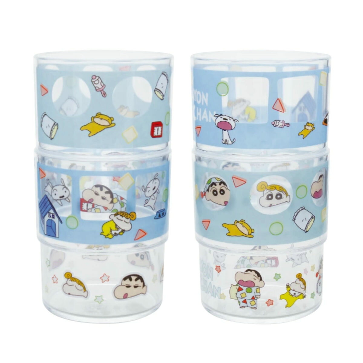 コップ 200ml クレヨンしんちゃん プラスチック 2個入り （ 食洗機対応 タンブラー カップ 子ども用 子ども用食器 しんちゃん 軽い 割れにくい プラコップ プラ ピクニック レジャー アウトドア キャンプ キャラクター スタッキング ） livingut-10211300 リビングート 楽天市場店 サンプル画像3