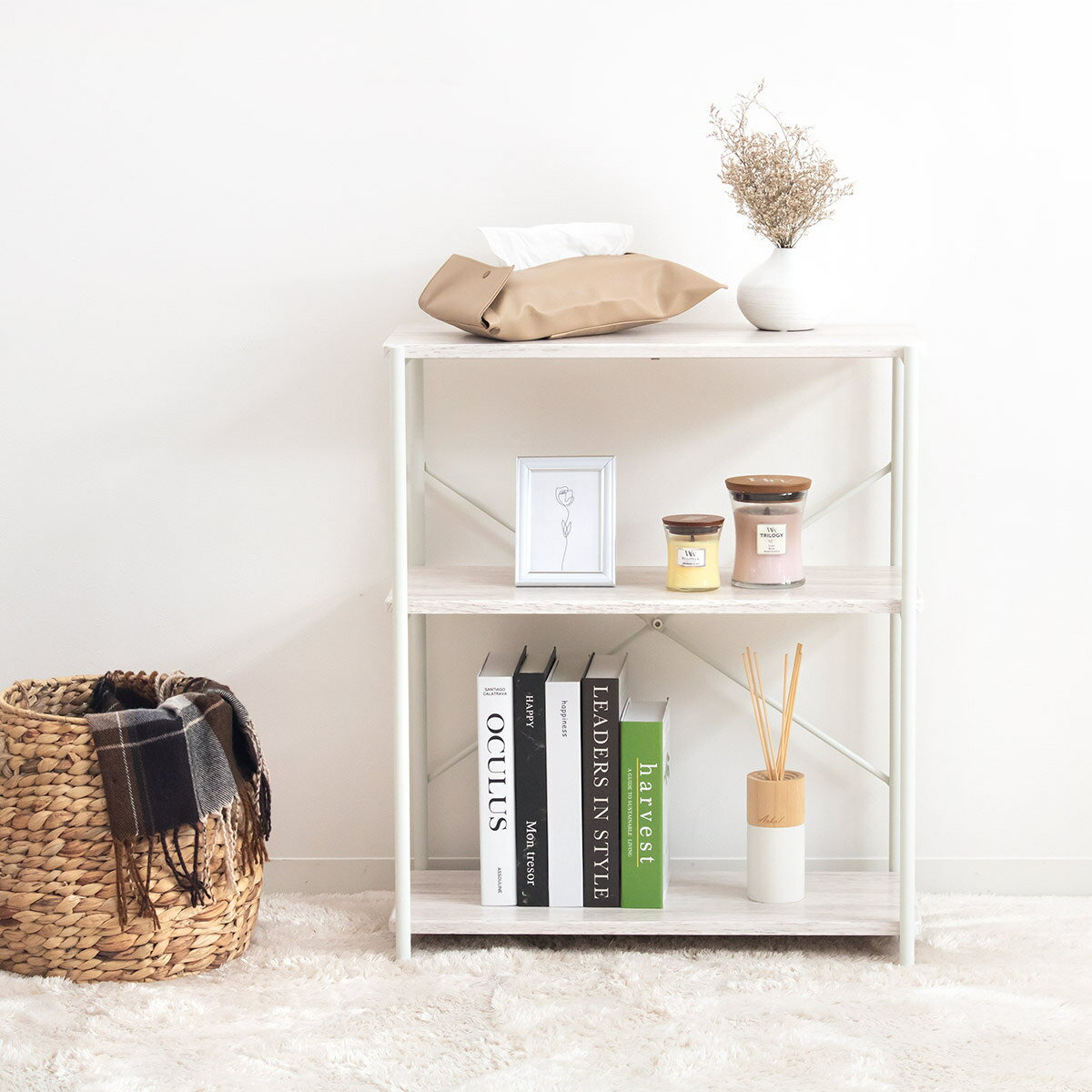 【在庫処分特価】 オープンラック 幅60cm 3段 スチールフレーム （ LH17669 ラック シ ...