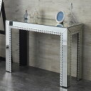 デスク コスメテーブル ミラー仕上げ 幅101cm ( 開梱設置 送料無料 化粧 収納 ミラー付 テーブル ミラー 化粧机 ディスプレイ ゴージャス 姫系 つく...