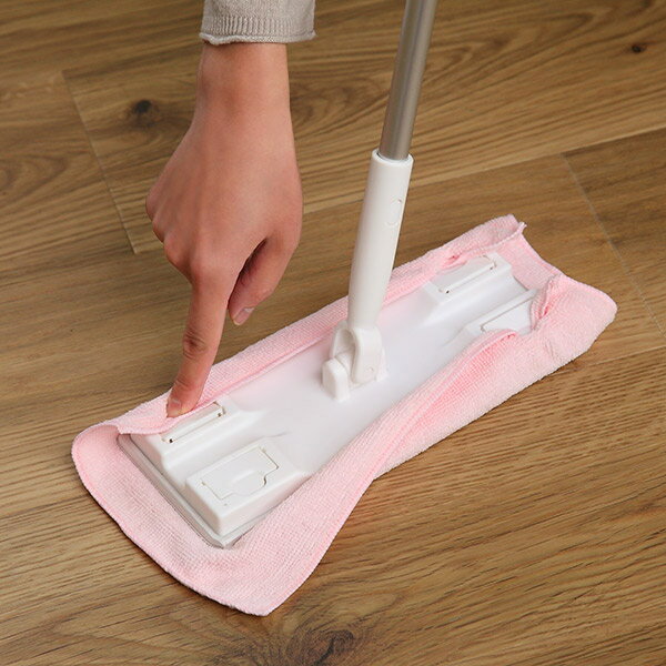 激落ちくん ワンタッチクリップワイパー ジョイント クロス付き フローリングワイパー 掃除 （ フロア..