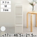 収納ケース 同色3個組 組み合わせて使える収納ケース スリムM ( 収納 プラスチック 引き出し 幅17×奥行46.5×高さ21.5cm 日本製 クローゼット ...