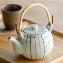 土瓶 650ml 色十草 茶こし付き 急須 ポット ティーポット 陶器 ( 食洗機対応 土瓶型 上手型急須 茶漉し付き 3〜5杯 土瓶急須 上手型 紅茶ポット ...