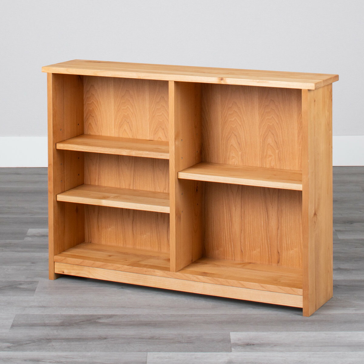 オープンラック 下棚のみ フォレスト用 （ ラック 本棚 収納 棚 シェルフ 木製 天然木 収納棚 幅100cm 奥行23cm スリム 書棚 ウッドラック 本 教科書 学習教材 本立て シンプル 可動棚 ）