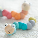 おもちゃ ベビー WIGGLY WORMS BLUE 木製 北欧 出産祝い ( 木製おもちゃ 木製玩具 木のおもちゃ 玩具 オモチャ 知育玩具 赤ちゃん 知育 子供 室内 遊び 女の子 男の子 誕生日 プレゼント インテリア )