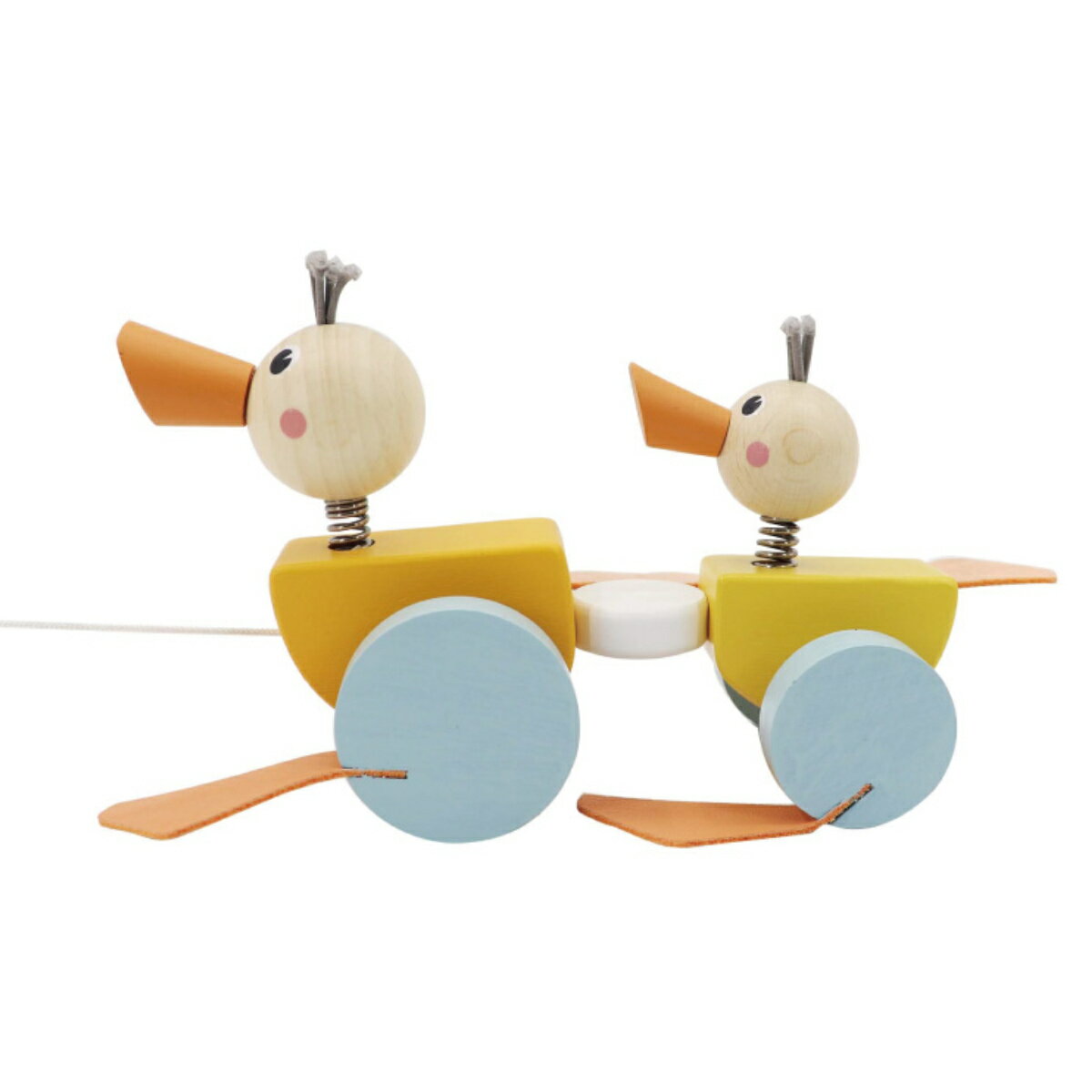 おもちゃ ベビー DUCK FAMILY PULL ALONG TOY 1歳 木製 アヒル （ 木製おもちゃ 木製玩具 木のおもちゃ 玩具 オモチャ 知育玩具 赤ちゃん 知育 子供 室内 遊び 女の子 男の子 誕生日 プレゼント ギフト インテリア ）