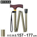 杖 ステッキ 折りたたみ杖 エコノミーステッキ 太身 アルミ製 OT-001 ( つえ ツエ おりたたみ 一点杖 伸縮 長さ調節 軽量 介護 歩行補助 高齢者 ...