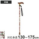 杖 ステッキ 伸縮杖 SKステッキ 赤花 アルミ製 AS-80 RE ( つえ ツエ 一点杖 伸縮 長さ調節 軽量 介護 歩行補助 高齢者 おしゃれ 介護用品 ...