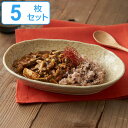 カレー皿 23cm 楕円 黄伊羅保 皿 食器 陶器 美濃焼 日本製 同色5枚セット （ 送料無料 お皿 電子レンジ対応 食洗機対応 オーバル パスタ皿 中皿 オーバルプレート カレーボウル パスタボウル サラダ 大皿料理 おかず 煮物鉢 大鉢 ）