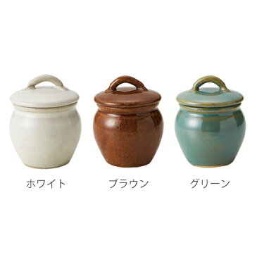 保存瓶 120ml Sサイズ 常備菜入れ Jyobi 漬物容器 （ ミニカメ つけもの容器 漬け物容器 手作り 保存容器 丸壺 かめ 壺 ミニ壺 小壺 和食器 ビン 瓶 おしゃれ 卓上壺 食器 テーブルウェア ）