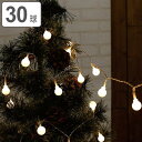 ガーランド ライト LEDスイッチライト フロストボール 30球 （ デコレーション イルミネーション LED イルミネーションライト led 明るさ調節 点滅 電池式 飾り 電飾 ストリングライト フロスト 電球 誕生日 クリスマス 室内 ）
