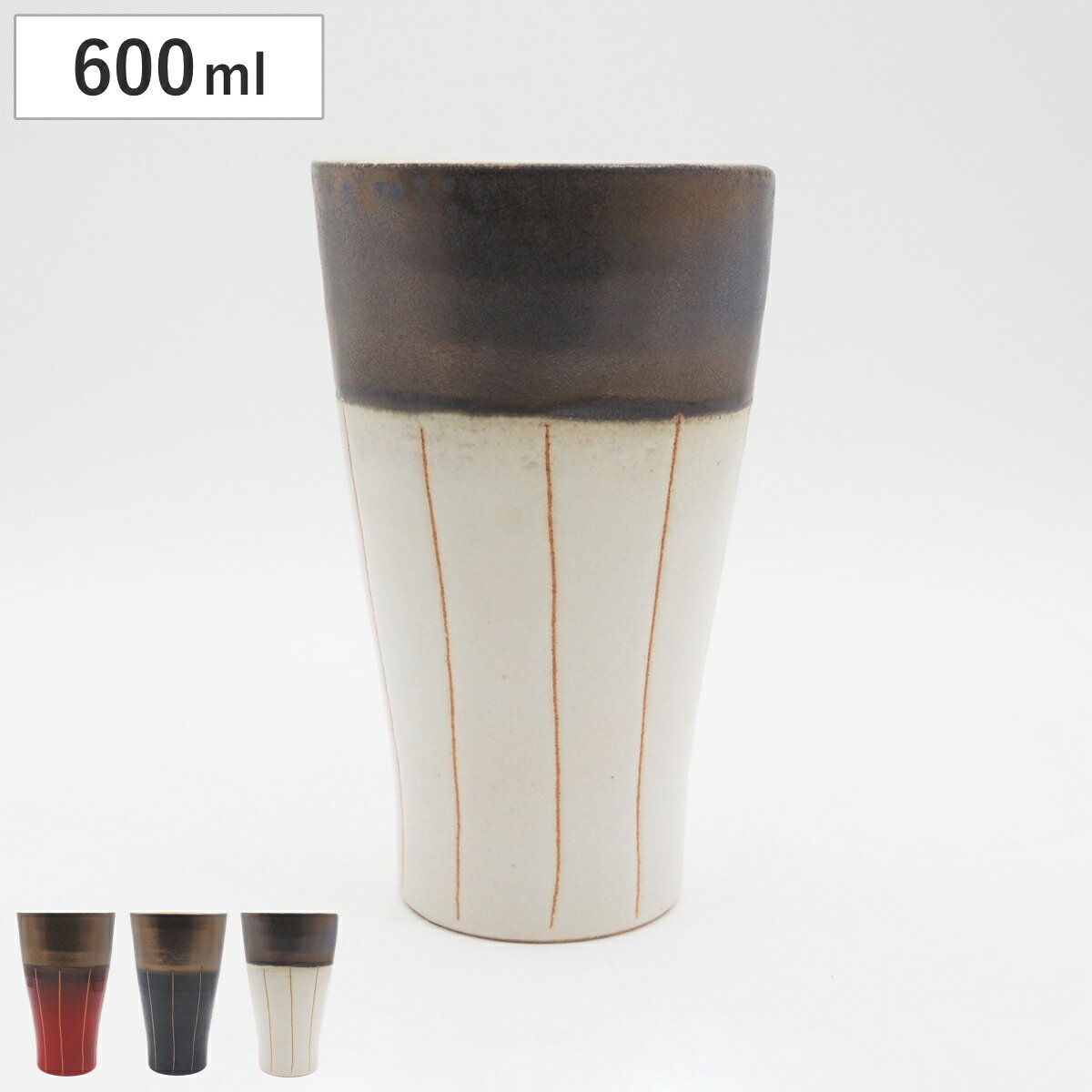 コップ ビアカップ L 金彩十草 （ 600ml タンブラー 食器 電子レンジ対応 陶器 日本製 ビール 焼酎 プレゼント ギフト おしゃれ ） livingut-10241097 リビングート 楽天市場店 パッケージ画像