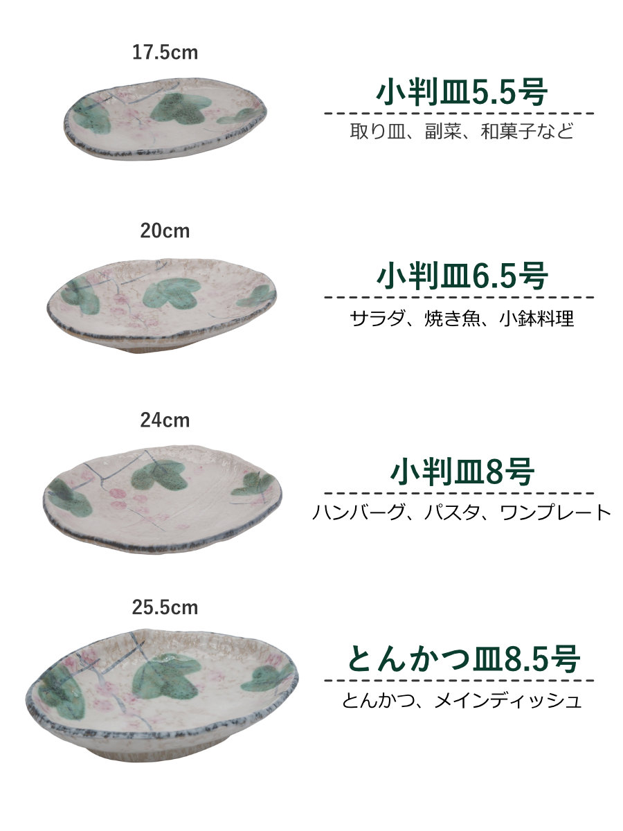 皿 赤い実 小判皿 とんかつ皿 （ 17.5cm 20cm 24cm 25.5cm プレート 取り皿 デザートプレート お皿 食器 食洗機対応 電子レンジ対応 陶器 日本製 和 和食 和風 和食器 おしゃれ ） livingut-10241296 リビングート 楽天市場店 サンプル画像2
