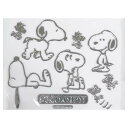 ステッカー エンブレムステッカー スヌーピー H ( キャラクター シール SNOOPY PEANUTS マーク かわいい カー用品 車可愛い デコレーション ...