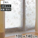 断熱カーテン 断熱カーテンライナー レースリーフ 100cm×140cm 2枚入り ( 採光 断熱 カーテン UVカット 節電 冷房 暖房 省エネ エコ 紫外線...
