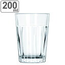 リビー グラス 200ml パネルタンブラー ガラス ( ガラスコップ カップ ガラス製 食器 アイスコーヒー アイスティー お酒 お茶 水 ジュース シンプル 丈夫 透明感 おしゃれ )