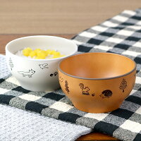 お椀 子供用 300ml 森の仲間たち 子供用食器 プラスチック 日本製 ( 食洗機対応 電子レンジ対応 茶碗 子供 汁碗 茶椀 ボウル 汁椀 子ども キッズ 取り皿 おしゃれ )