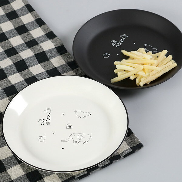 プレート 23cm あにまる・わーるど 皿 食器 子供用食器 プラスチック 日本製 ( 食洗機対応 電子レンジ対応 お皿 子供用 ワンプレート 中皿 子ども キ...