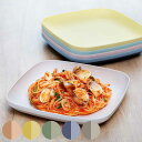 プレート 22.5cm MIN FARG ランチプレート 子供 食器 プラスチック 子供用食器 食洗機対応 スタッキング 日本製 ( 電子レンジ対応 中皿 角 ...