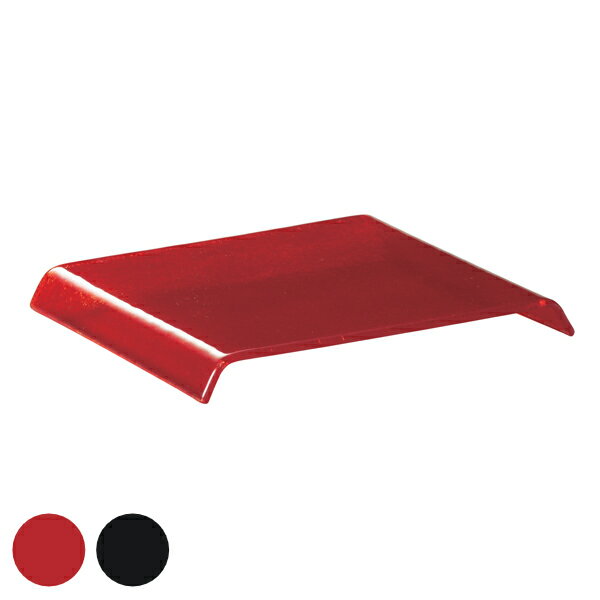Square Plates - プレート 24.5cm ブリッジプレート カラー AXUM ポルカ 食器 ガラス製 （ 送料無料 食洗機対応 長角皿 盛台 寿司下駄 付け台 フラットプレート 中皿 ガラス 盛り台 トレー 平皿 ワンプレート 前菜 盛り合わせ おしゃれ モダン 赤 黒 ）