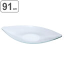 プレート 91cm LL 舟型 M.STYLE グランデヴェートロ 皿 食器 ガラス製 ( 送料無料 長皿 舟 カヌー 特大 大皿 プラター 大皿料理 盛皿 ガ...