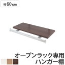 突っ張りオープンラック専用 追加ハンガー棚 幅60cm用 無段階調整 ( つっぱり 突っ張り ラック 突っ張りラック つっぱりラック 天井つっぱり 伸縮 収納 ...
