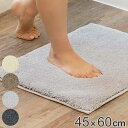 &NE バスマット もふもふバスマット 45×60cm ( バス マット お風呂マット 足拭きマット 速乾 吸水 お風呂 M 浴室マット 抗菌 防臭 滑り止め ...