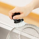 &NE nikii キッチンブラシ ( 調理器具 ブラシ たわし ハード かため ナイロン 食器用 調理器具用 ザル まな板 コンパクト キッチン用ブラシ 台所...