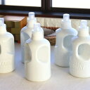 詰め替えボトル 陶器のハウスランドリー 陶器 洗剤 ( 洗剤ボトル 詰め替え 詰替え用 洗濯用洗剤 洗濯ボトル ハンドル付き 洗濯洗剤 柔軟剤 デリケート洗剤 ...