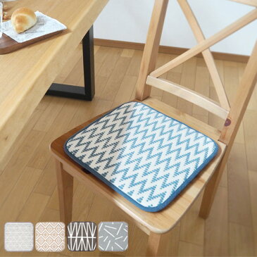 チェアパッド スパイス 角型 北欧風 35cm すべり止め加工 ( 座布団 低反発 四角 チェアクッション シートクッション パッド 北欧 正方形 35×35cm すべり止め )